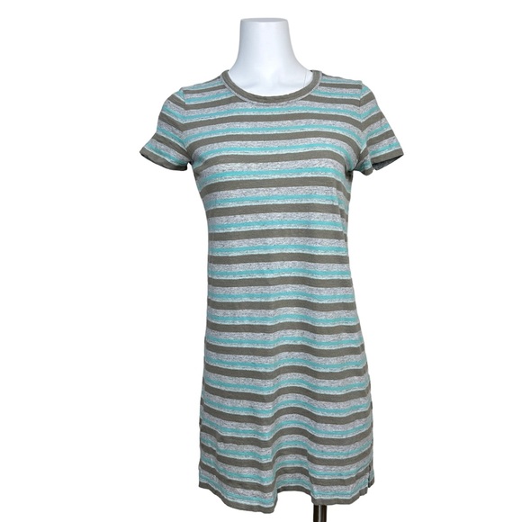 Lou & Grey Dresses & Skirts - Lou & Grey Stripe T-shirt Dress Linen Blend Tee XS